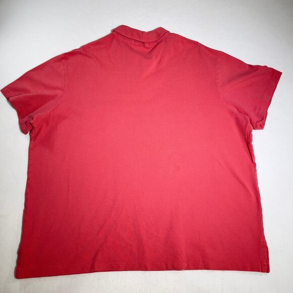 Polo by Ralph Lauren Custom Fit Polo Blue Pony Men's XXL Peachy Pink 100% Cotton - Picture 4 of 10